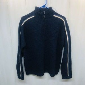 American Eagle Pullover men’s Small sweater quarter zip 100% lambswool